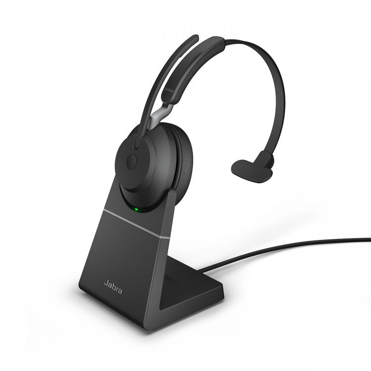 Jabra Evolve2 65 USB-A MS Mono Headset with Charging Stand Jabra Evolve2 65 USB-A MS Mono Headset with Charging Stand